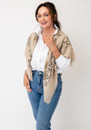 Serafina Collection Paisley Pattern Scarf, Beige Multi