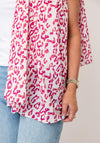 Serafina Collection Leopard Print Scarf, Pink