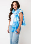 Serafina Collection Watercolour Print Scarf, Blue Multi