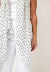 Serafina Collection Polka Dot Viscose Scarf, White