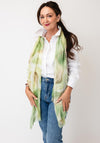 Serafina Collection Marble Pattern Scarf, Green Multi