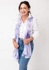 Serafina Collection Marble Pattern Scarf, Lilac