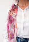 Serafina Collection Floral Print Scarf, Pink Multi