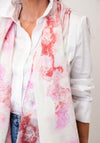 Serafina Collection Watercolour Print Scarf, Pink Multi