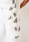 Serafina Collection Assorted Heart Print Scarf, White Multi