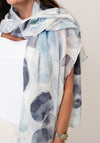 Serafina Collection Watercolour Scarf, Grey Multi