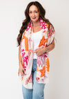 Serafina Collection Reef Print Scarf, Pink Multi