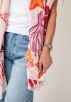 Serafina Collection Reef Print Scarf, Pink Multi