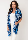 Serafina Collection Heart Print Scarf, Blue