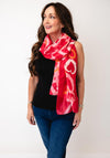 Serafina Heart Patterned Scarf, Red Multi