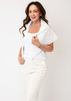 Serafina Collection Textured Scarf, White