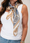 Serafina Collection Vintage Print Scarf, Beige Multi