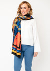 Serafina Collection Silk Blend Chain Print Pashmina Scarf, Multi