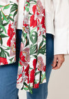 Serafina Collection Silk Blend Floral Print Pashmina Scarf, Multi
