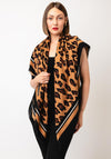 Serafina Collection Leopard Print Scarf, Tan