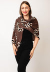 Serafina Collection Leopard Print Scarf, Brown