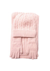 Serafina Collection Hat, Scarf and Glove Set, Rose Pink