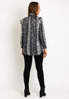 Serafina Collection Snake Skin Print Blouse, Grey