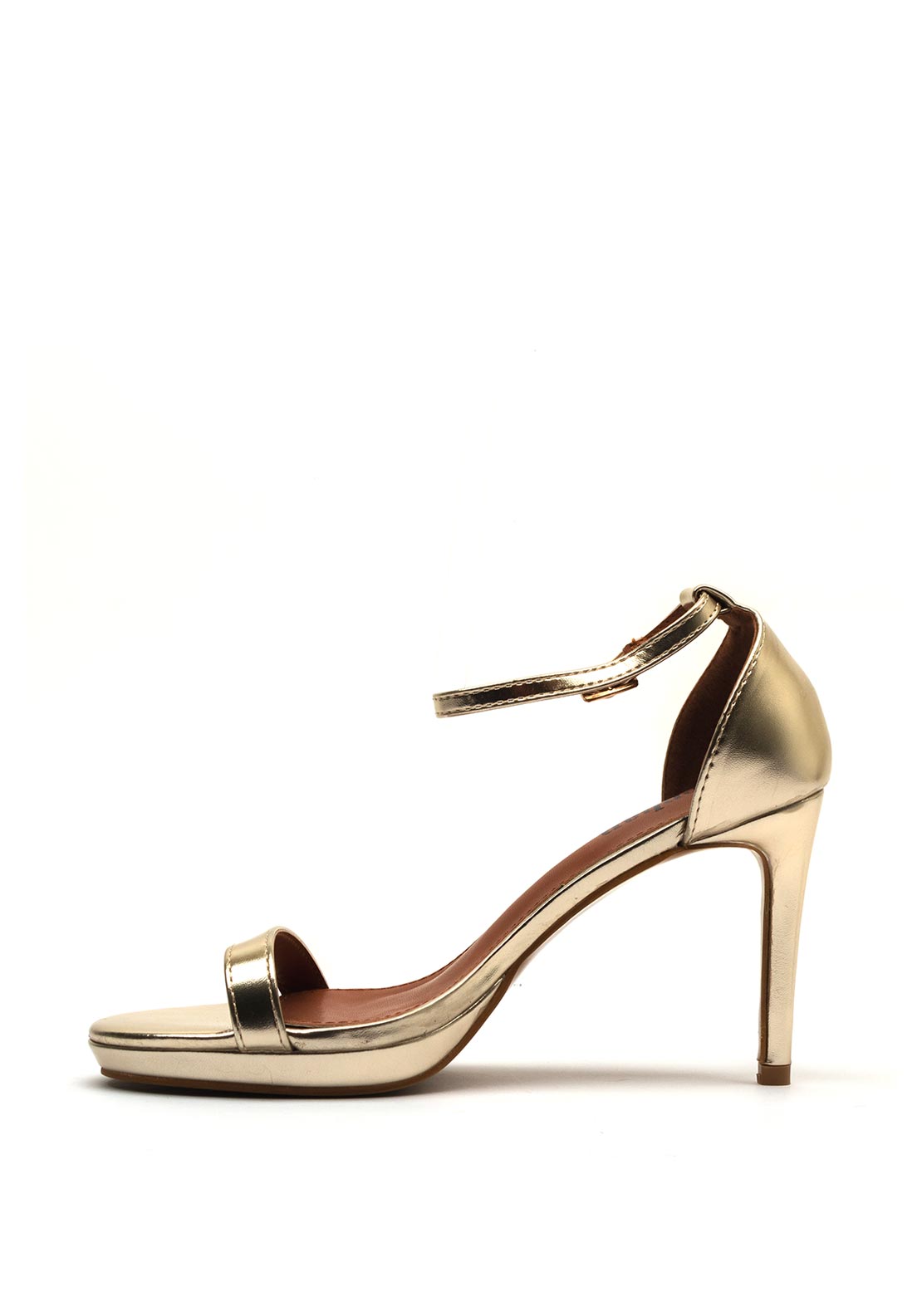 Zen Collection Metallic High Heeled Sandals, Gold