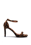 Zen Collection Leopard High Heeled Sandals, Tan