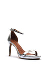 Zen Collection Metallic High Heeled Sandals, Silver