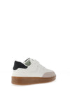 Zen Collection Faux Leather Trainers, White & Black