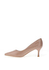 Zen Collection Patent Pointed Toe Heeled Shoes, Apricot
