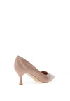 Zen Collection Patent Pointed Toe Heeled Shoes, Apricot