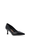 Zen Collection Patent Pointed Toe Heeled Shoes, Black