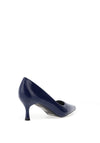 Zen Collection Patent Pointed Toe Heeled Shoes, Navy Blue