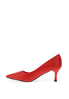 Zen Collection Pointed Toe Heeled Shoes, Red