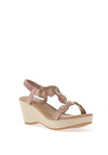 Sponge Alvor Slip On Wedge Sandals, Rose Gold