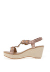 Sponge Alvor Slip On Wedge Sandals, Rose Gold