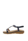 Sponge Veneto Diamante T-Bar Sandals, Cobalt