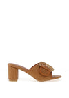 Zen Collection Woven Heeled Mules, Tan