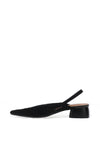 Zen Collection Knitted Block Heeled Pumps, Black