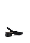 Zen Collection Knitted Block Heeled Pumps, Black