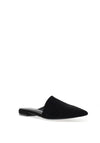 Zen Collection Flat Mule Shoes, Black