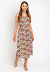 Fransa Floral Button Front Midi Skirt, Multi