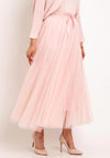 Serafina Collection One Size Tulle Midi Skirt, Pink
