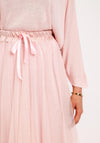 Serafina Collection One Size Tulle Midi Skirt, Pink