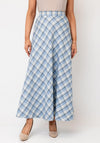 Serafina Collection Check Aline Maxi Skirt, Blue