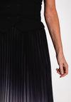 Serafina Collection Ombre Tulle Midi Skirt, Black