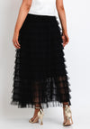 The Sofia Collection Tier Tulle Skirt, Black