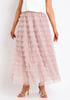 The Sofia Collection Tier Tulle Skirt, Rose