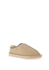 Zen Collection Aztec Detail Faux Fur Lined Slipper, Beige