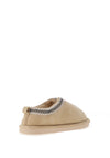 Zen Collection Aztec Detail Faux Fur Lined Slipper, Beige
