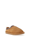 Zen Collection Aztec Detail Faux Fur Lined Slipper, Camel