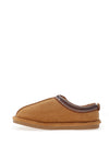 Zen Collection Aztec Detail Faux Fur Lined Slipper, Camel