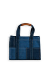 Zen Collection Denim Printed Quote Mini Tote Bag, Denim Blue